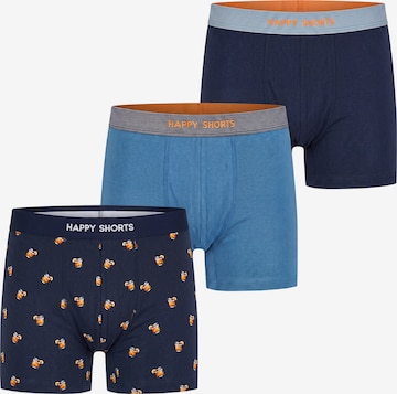 Boxers ' Jersey ' Happy Shorts en bleu : devant