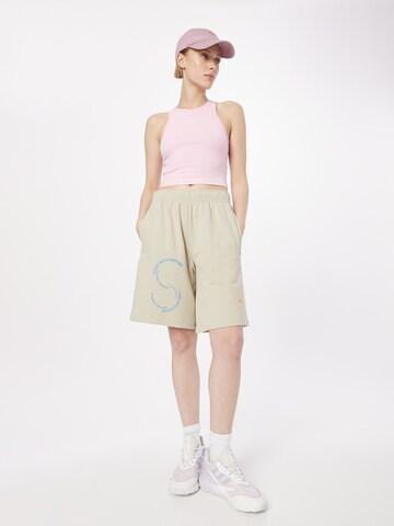 ADIDAS BY STELLA MCCARTNEY Loose fit Sports trousers in Beige