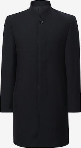 ALLTHEMEN Between-Seasons Coat 'Sammlung' in Blue: front