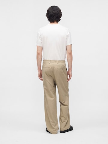Samsøe Samsøe Loose fit Pleat-Front Pants 'Valentin' in Beige