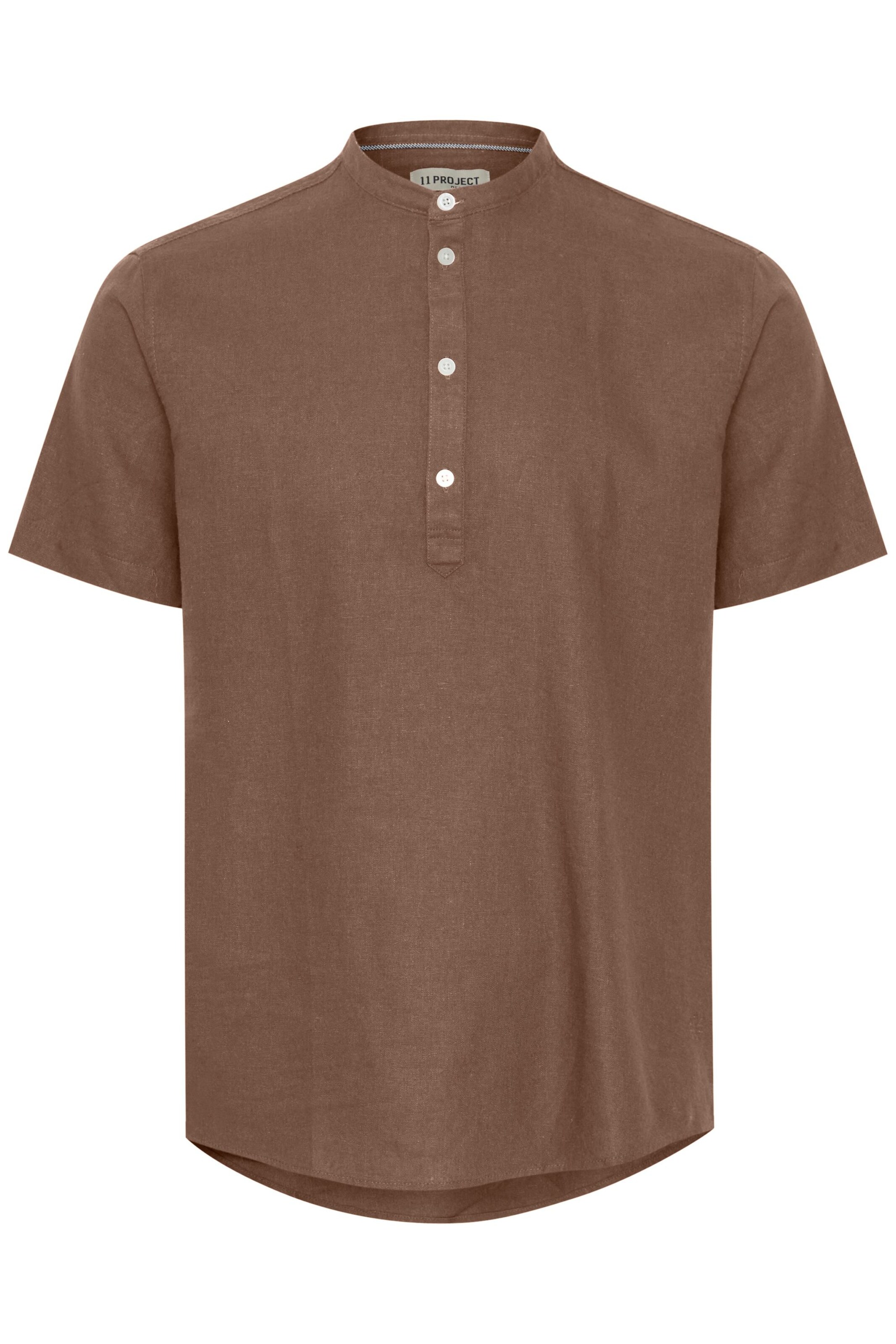11 Project Hemd 'Procho' in Braun: Vorderseite