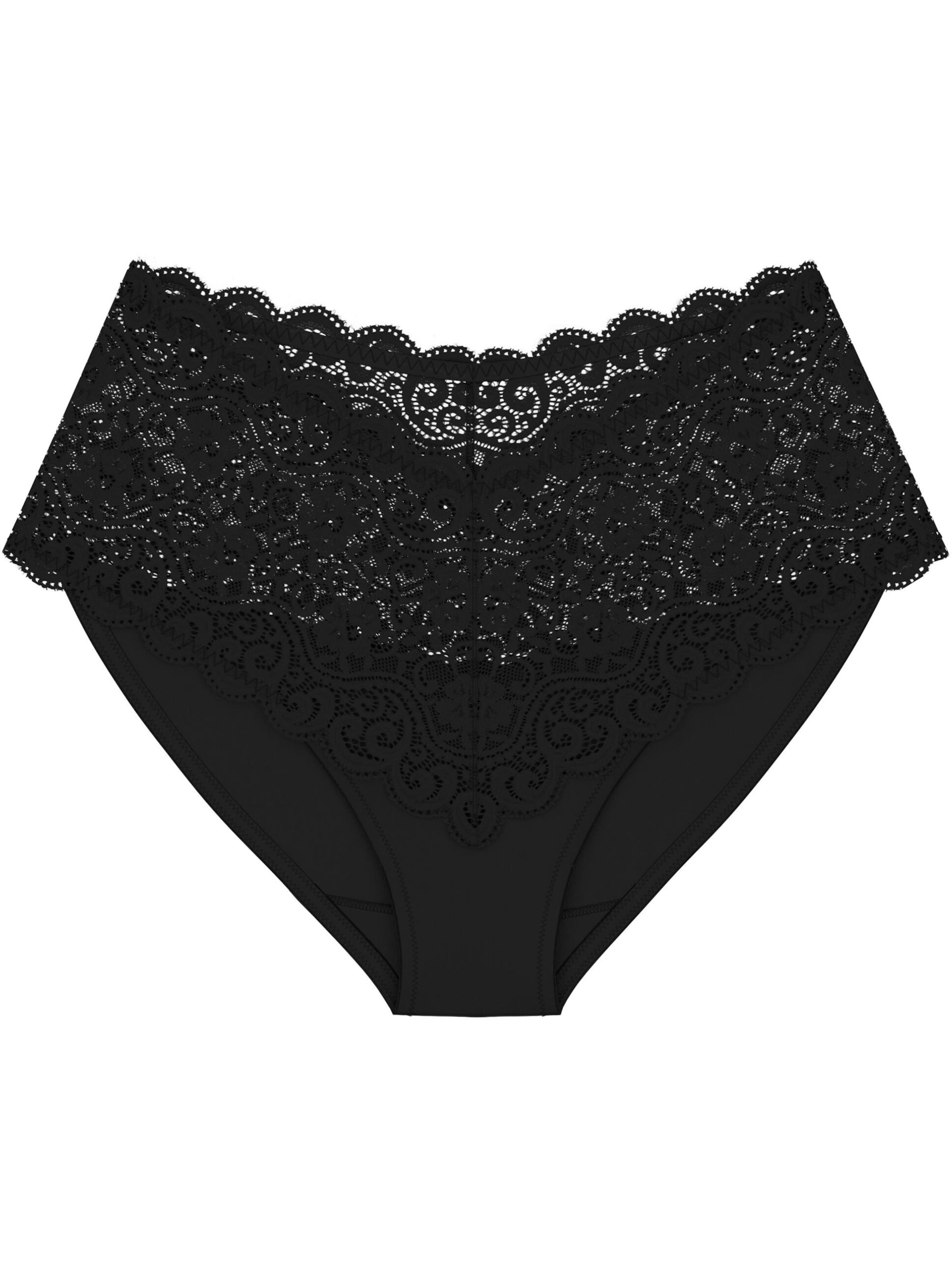 Slip ' Amourette Maxi ' TRIUMPH en noir : devant