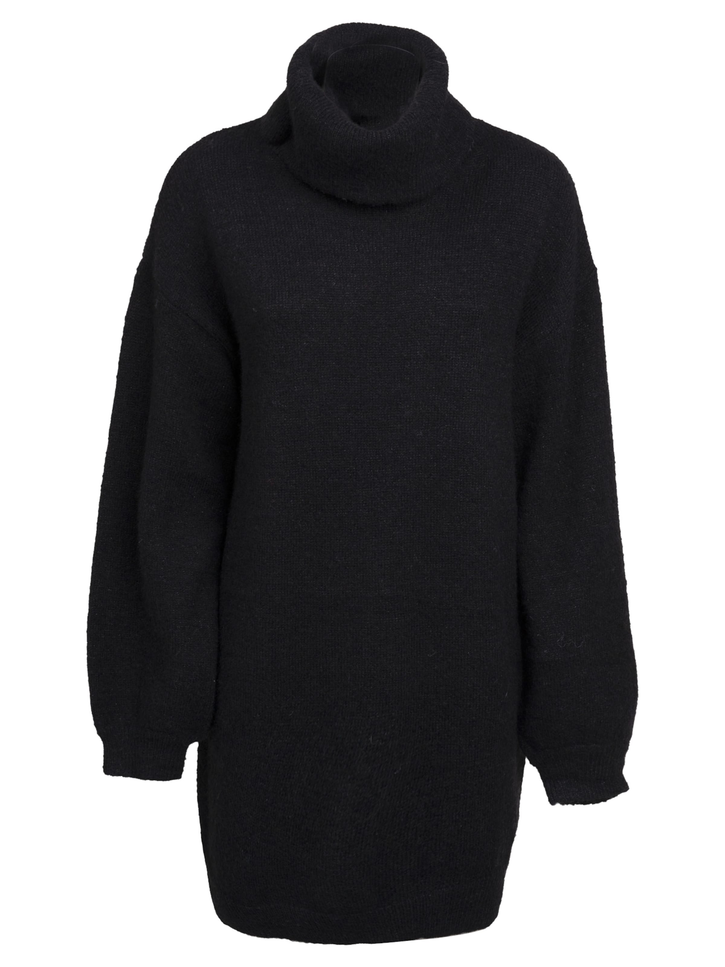 Influencer Pullover in Schwarz: Vorderseite
