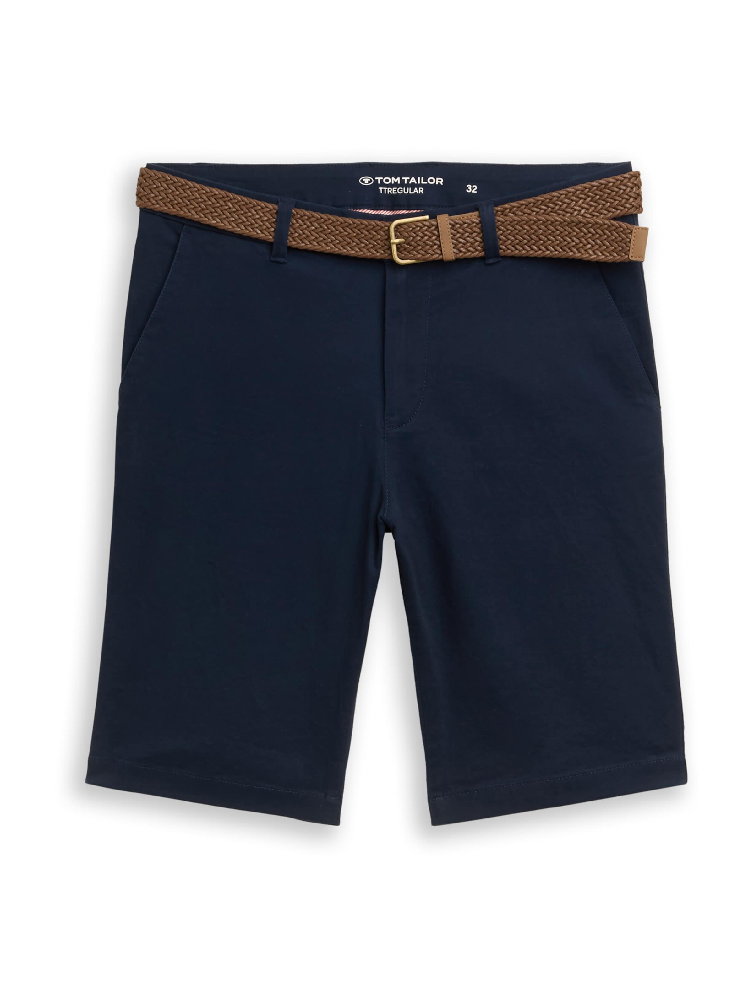 TOM TAILOR Regular Chino Pants in Blue: front