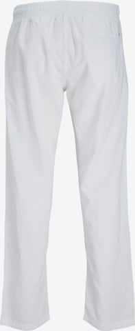 JACK & JONES Regular Pleat-Front Pants 'Kane Summer' in White