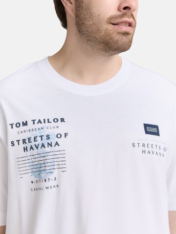 TOM TAILOR Men + Shirt in Wit