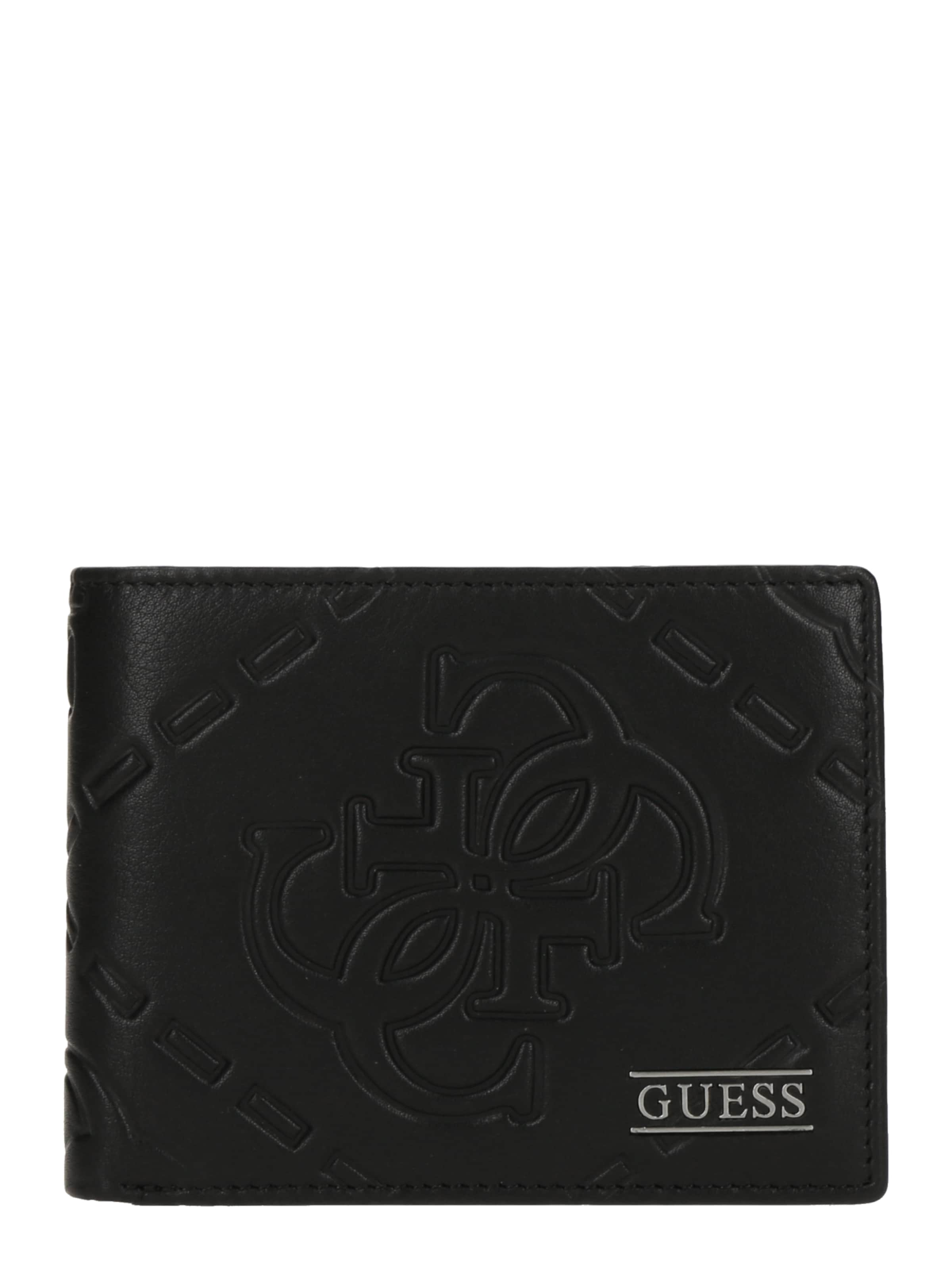 Portofel 'BOSTON' de la GUESS pe negru: față