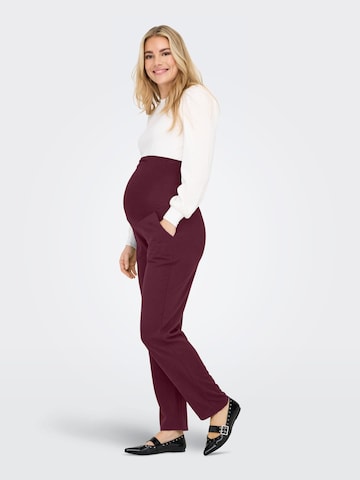 Wide leg Pantaloni di Only Maternity in rosso