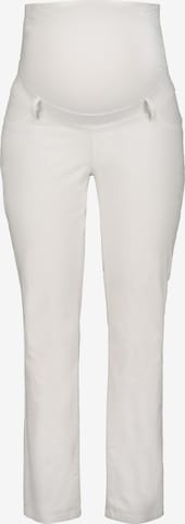 Ulla Popken Skinny Pants in White: front