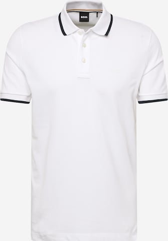 BOSS Black Тениска 'Parlay 190' в бяло: отпред