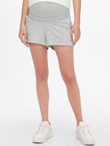 Only Maternity Regular Pants 'Dreamer' in Grey: front