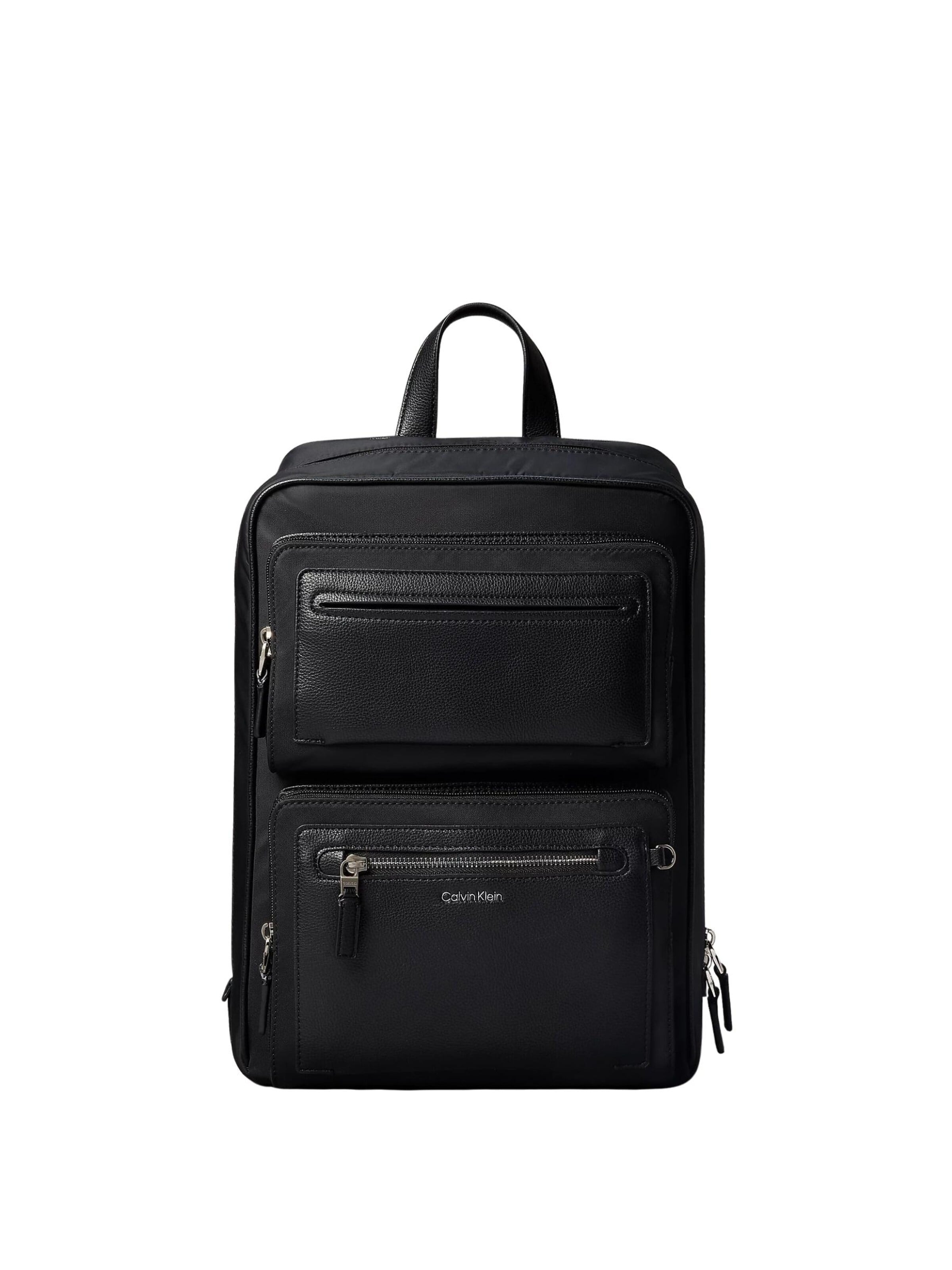 Calvin Klein Rucksack 'ZAINO'‌‌‌‌‌‌ in Schwarz: Vorderseite