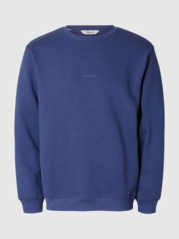 SELECTED Sweatshirt 'SLHHankie' in Blauw: voorkant