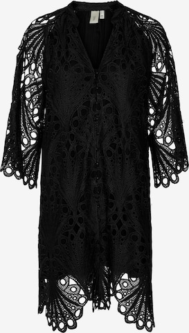 YASKošulja haljina 'YASMOLLY' - crna boja: prednji dio