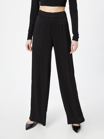 IVY OAK Wide leg Broek 'PIA' in Zwart: voorkant