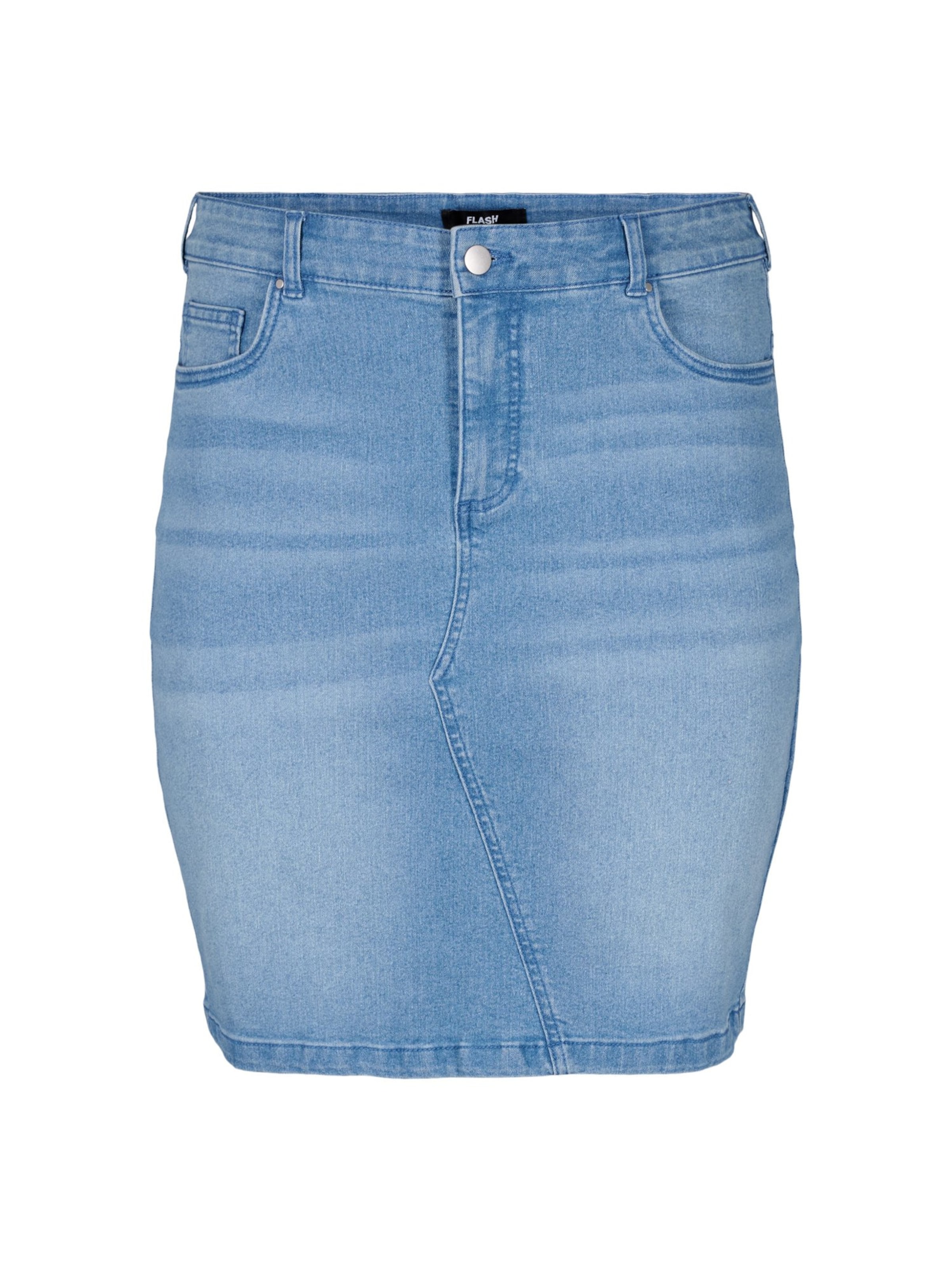 Flash by Zizzi Suknja 'Flina' u plavi traper, Pregled proizvoda