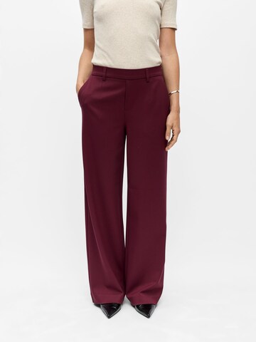OBJECT - Pierna ancha Pantalón plisado 'OBJLisa' en rojo: frente