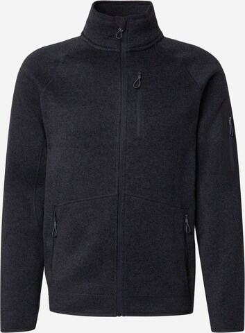 4F Funktionsfleecejakke i sort: forside