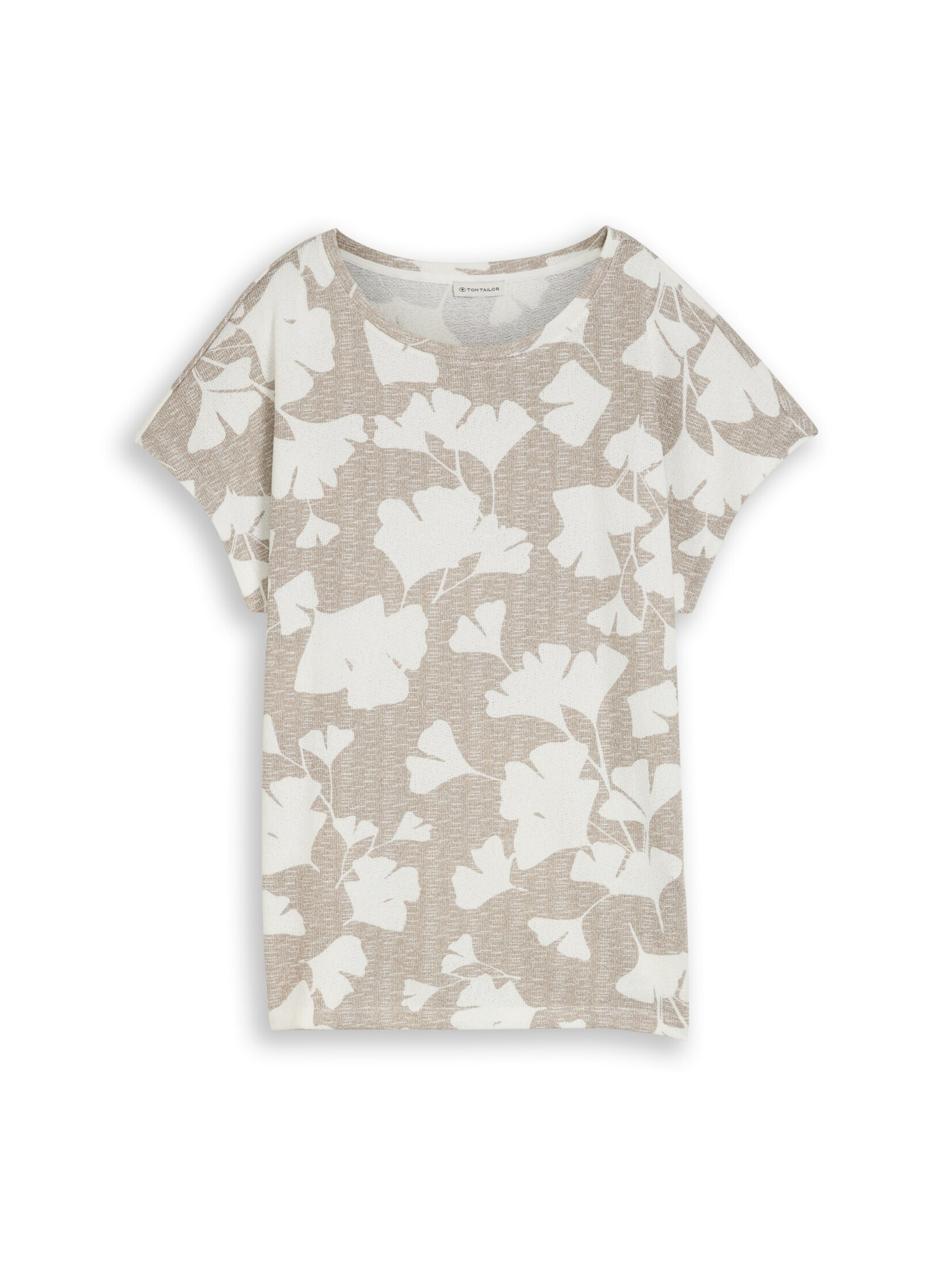TOM TAILOR T-Shirt in Beige: Vorderseite