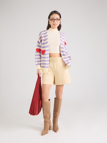 Hailys - Casaco de malha 'Ka44rena' em amarelo