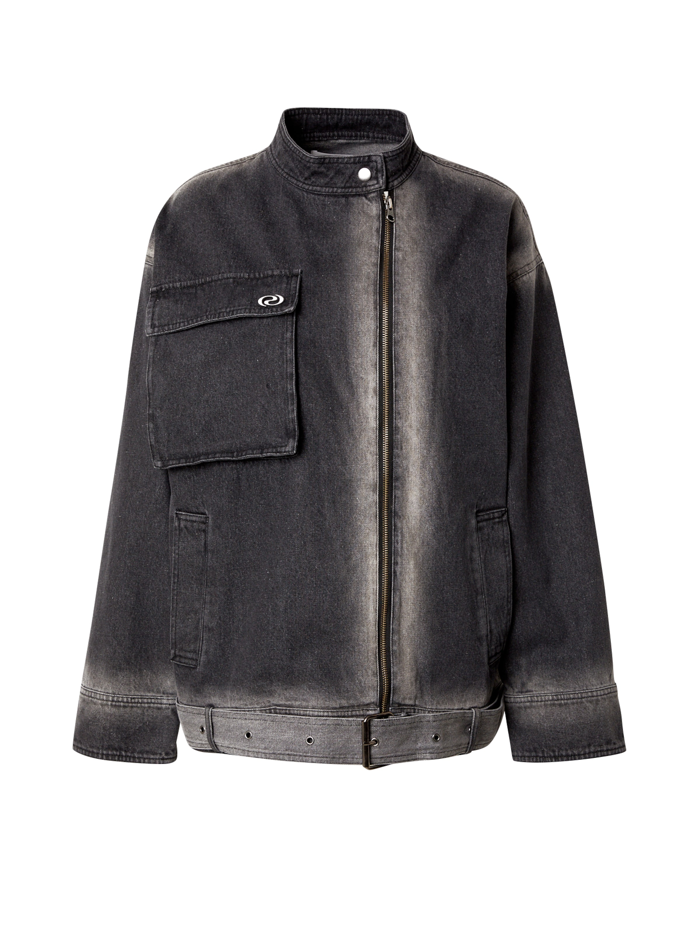 Résumé Välikausitakki 'Adrian' värissä harmaa: etupuoli