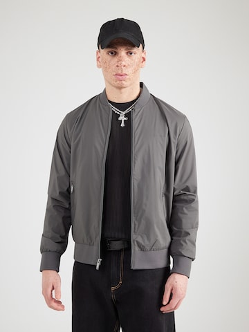 Calvin Klein - Casaco meia-estação 'MATTE' em cinzento: frente