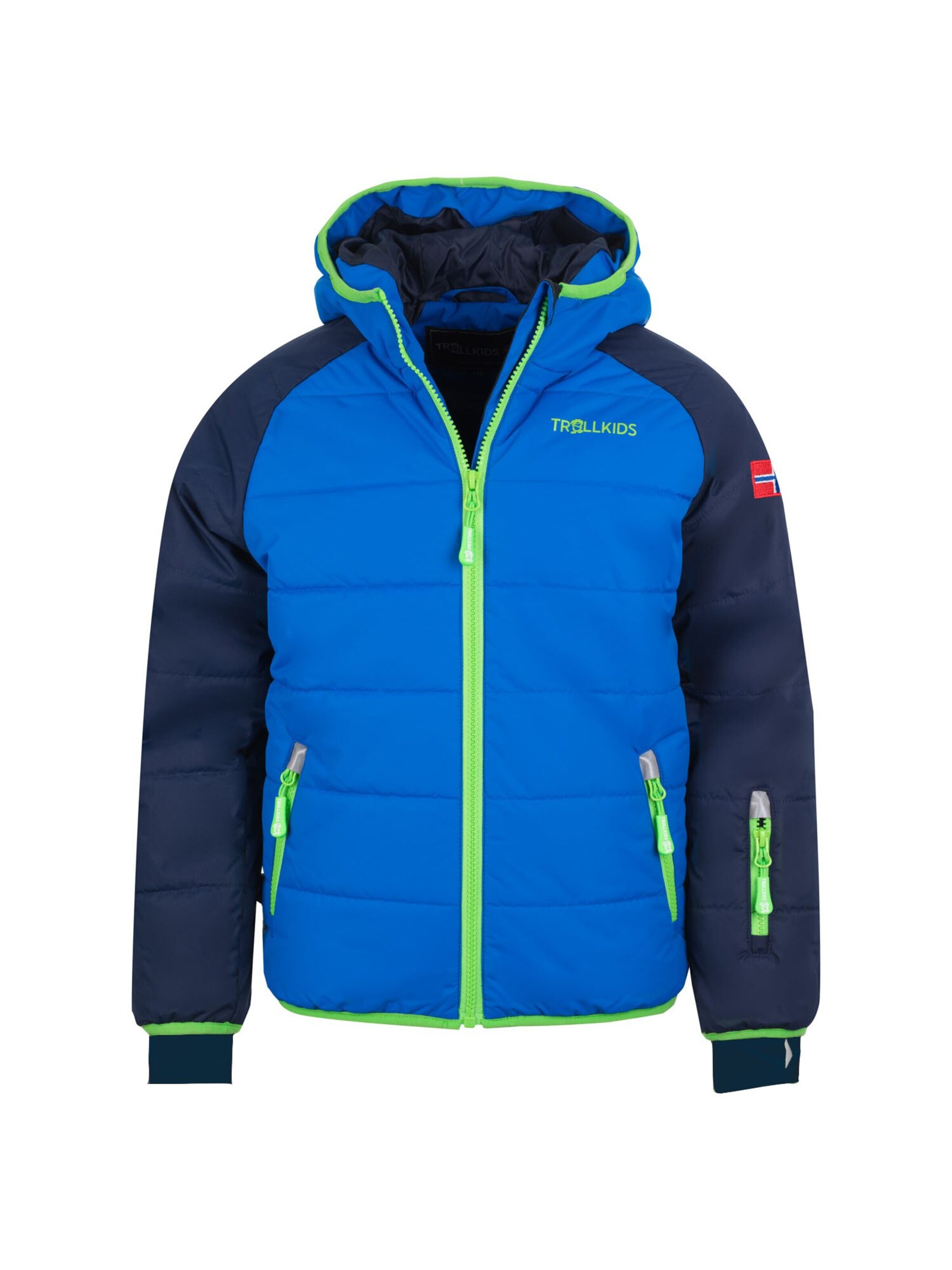 TROLLKIDS Winter Jacket in Blue: front