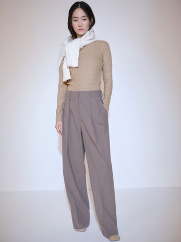 MANGO Pullover 'POINTE' in Braun