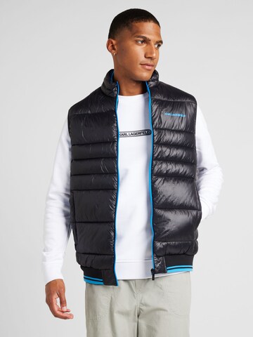 Karl Lagerfeld Weste in Schwarz: Vorderseite