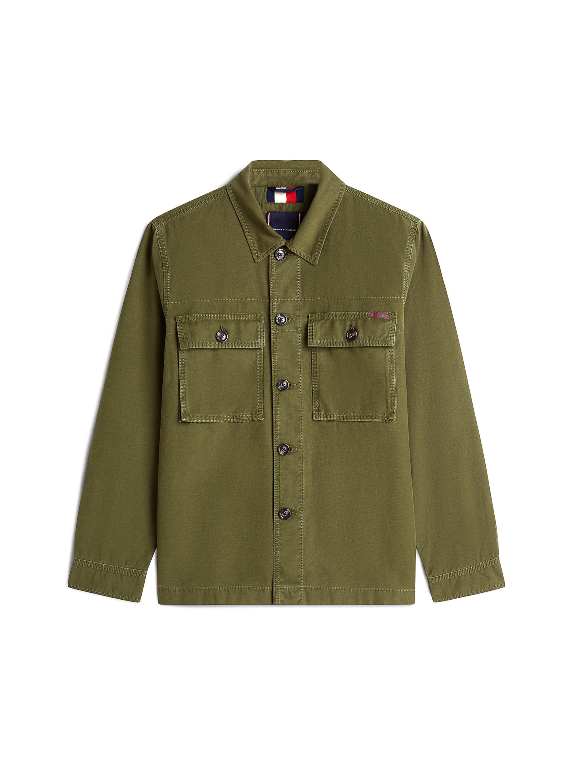 Veste mi-saison TOMMY HILFIGER en vert : devant