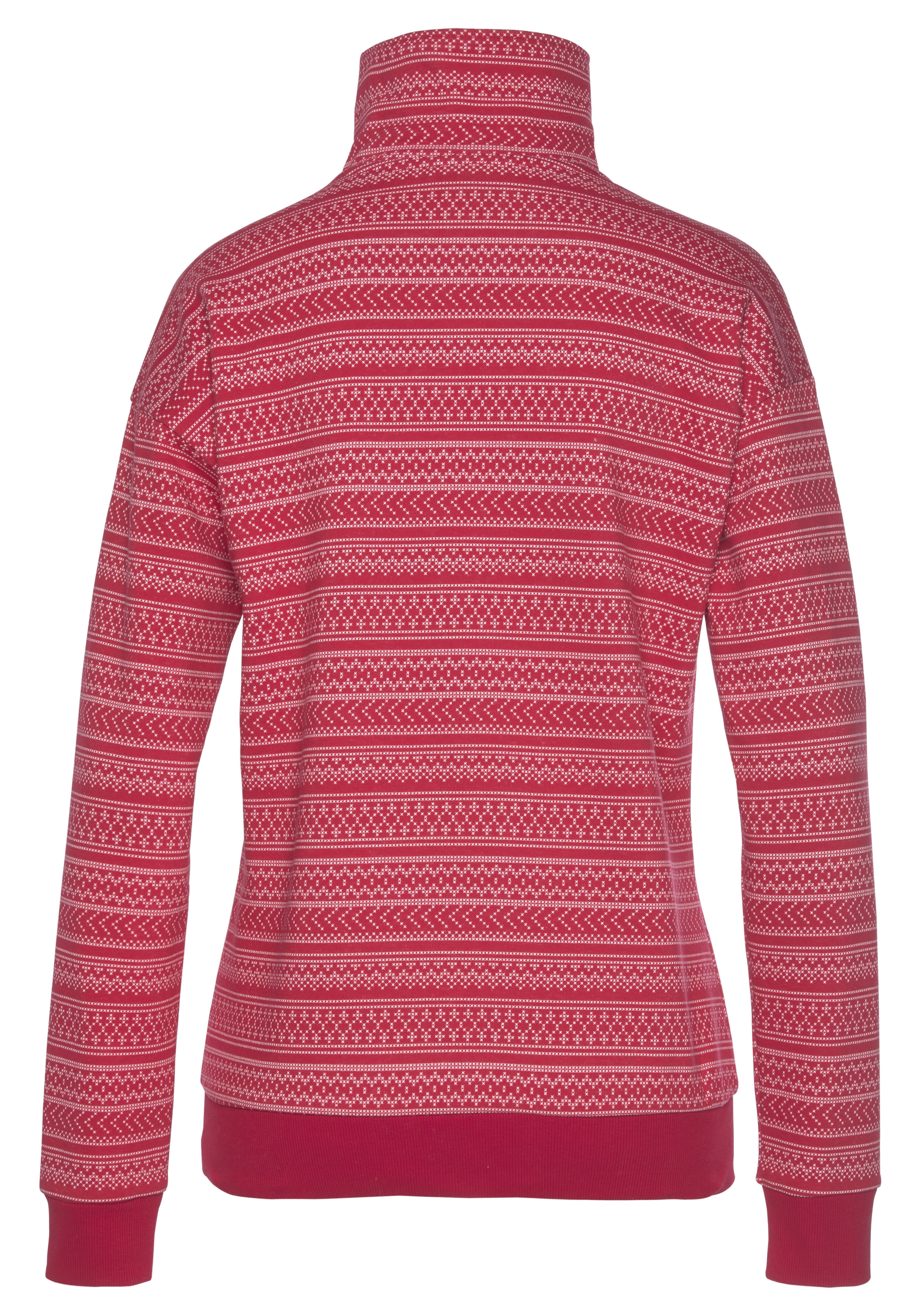 s.Oliver Sweatshirt in Rot, Weiß 