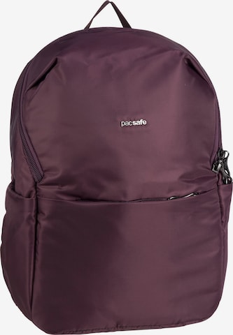 Pacsafe Backpack 'Cruise' in Purple: front