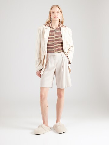 Abercrombie & Fitch - regular Pantalón plisado en beige