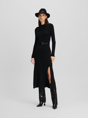 Abito in maglia di Karl Lagerfeld in nero: frontale