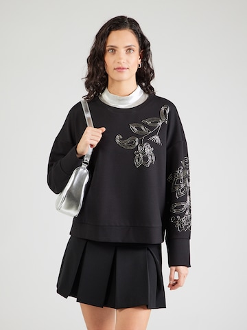 COMMA Sweatshirt in Schwarz: Vorderseite