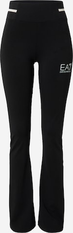 EA7 Emporio Armani Flared Leggings in Black: front