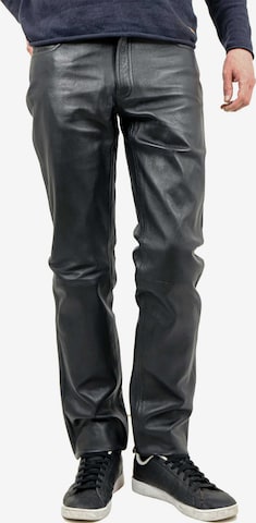 Regular Pantalon 'Laurin' MADDOX en noir : devant