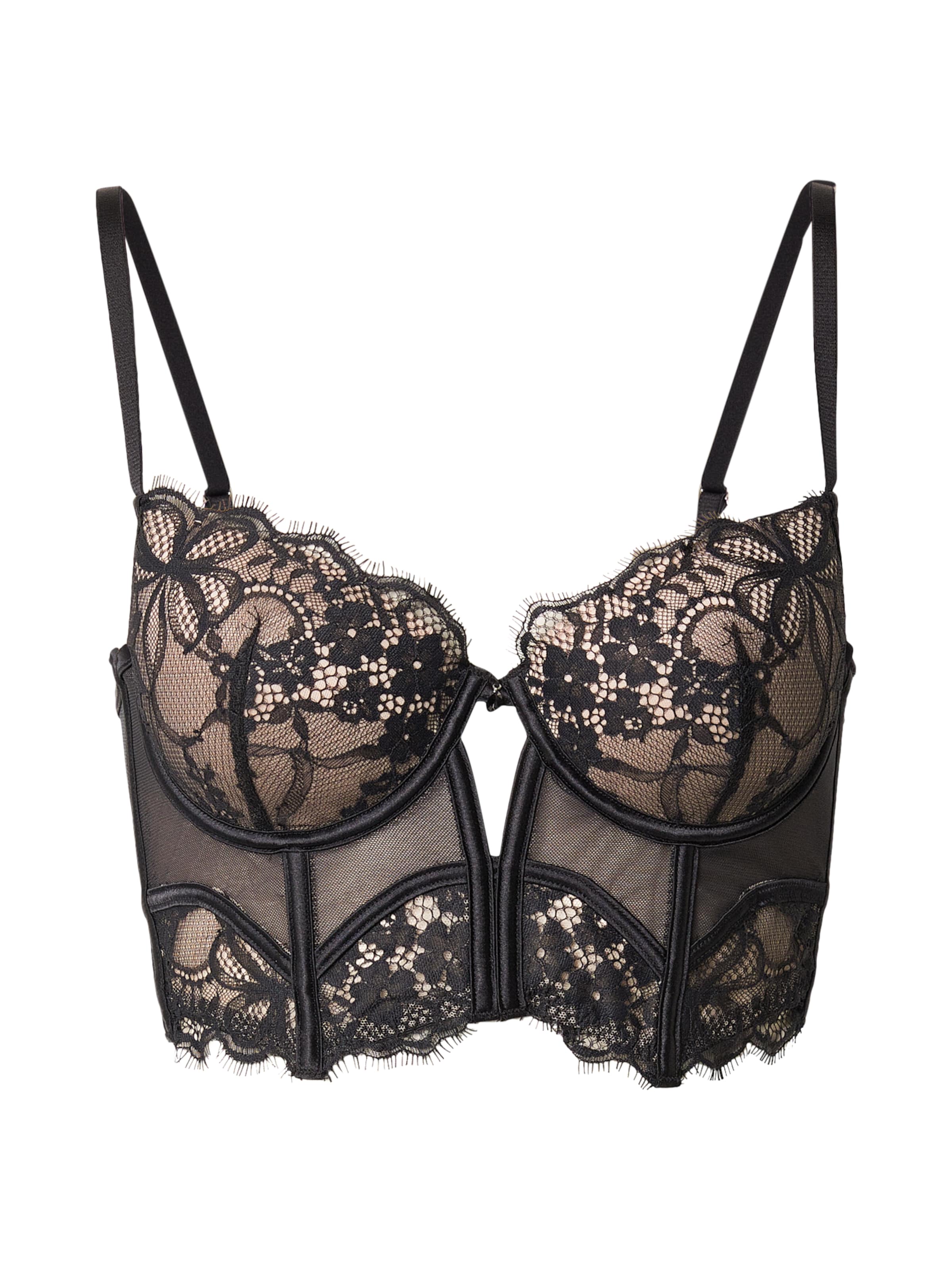 Hunkemöller Bustier BH 'Prina' in Zwart: voorkant