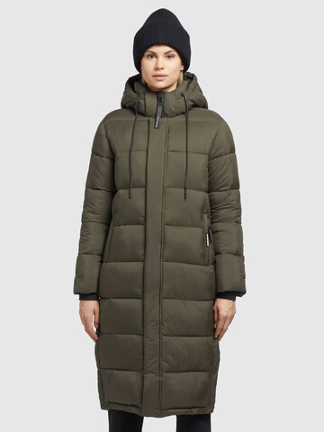 khujo Mantel 'Julina' in Grün: Vorderseite