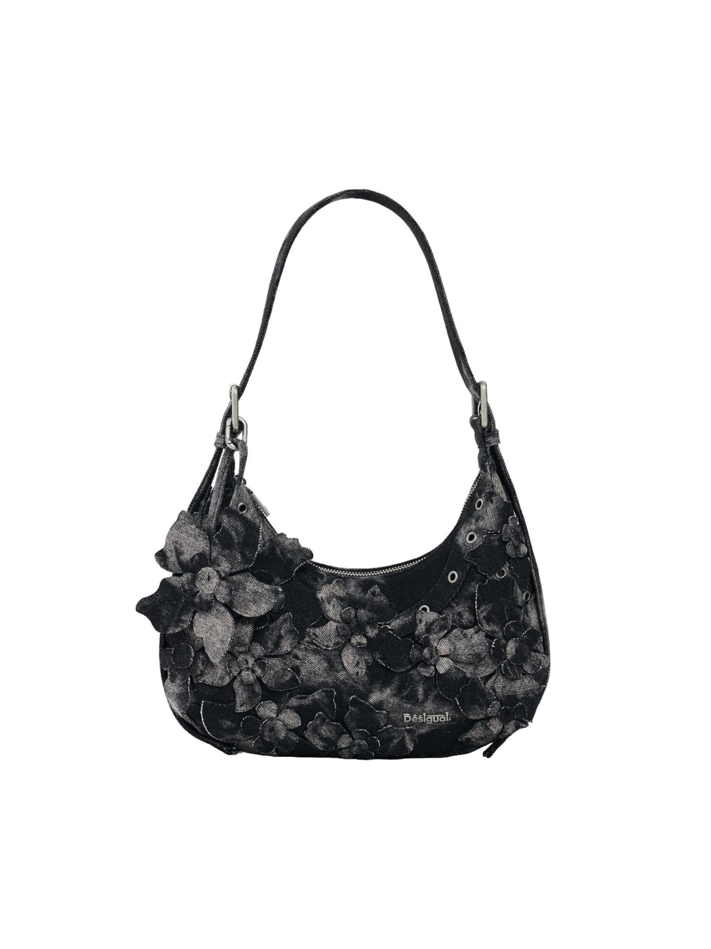 Desigual - Mala de ombro em preto: frente