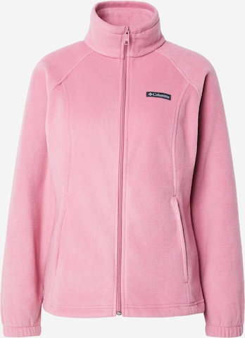 Jachetă fleece funcțională 'Benton Springs™' de la COLUMBIA pe roz: față