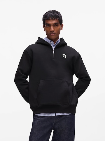 Karl Lagerfeld - Sudadera 'Ikon' en negro: frente
