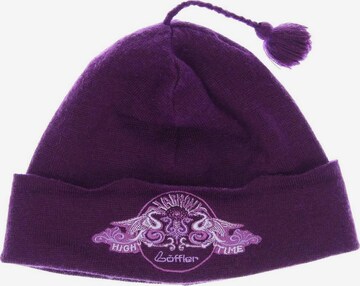 Löffler Hat & Cap in One size in Purple: front