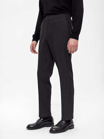 Regular Pantalon à plis Antioch en gris