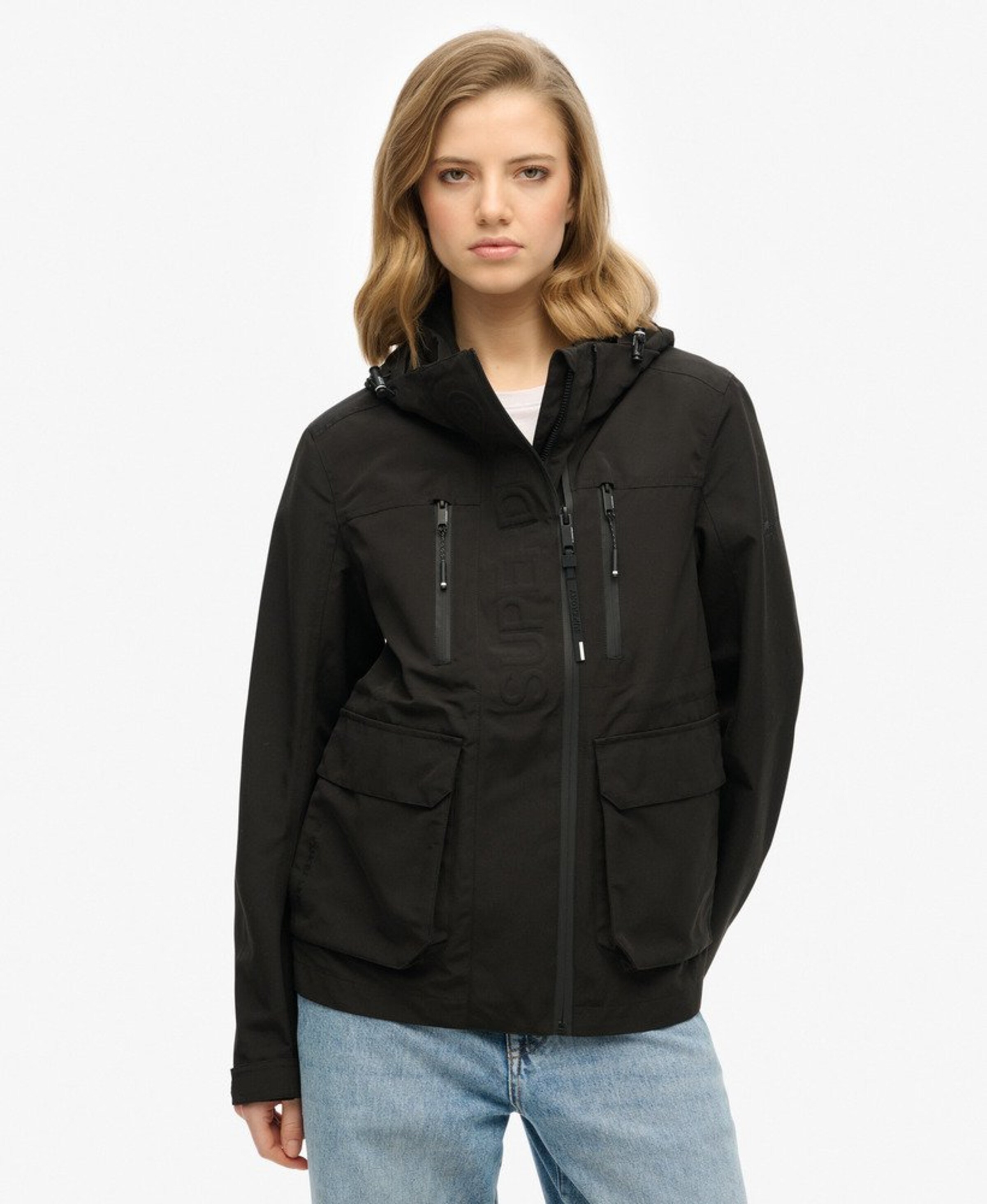 Superdry Jacke 'Ultimate Tech' in Schwarz: Vorderseite