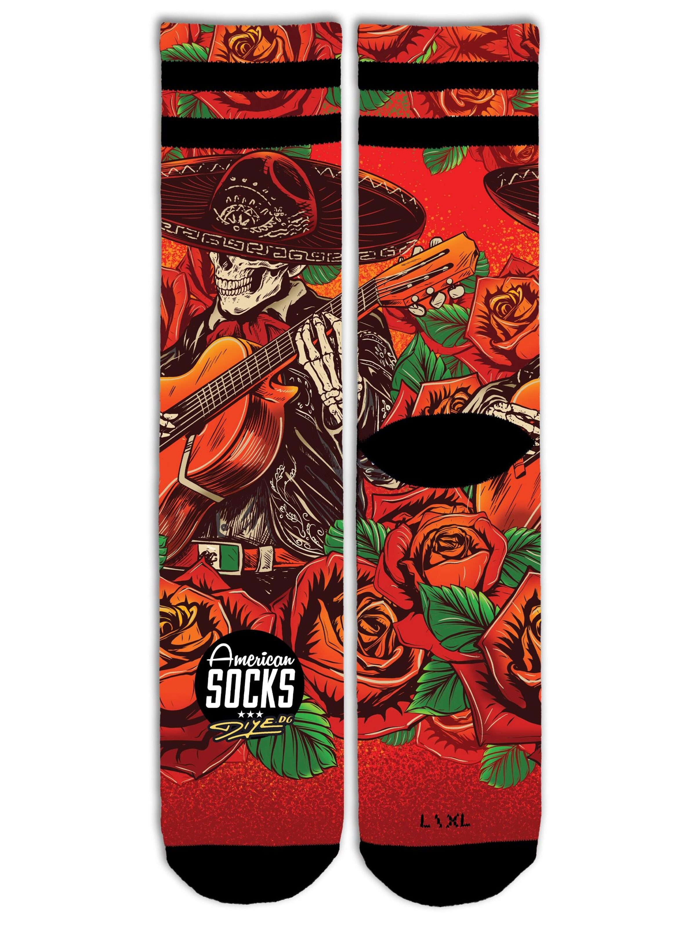 American Socks - Calcetines 'El Mariachi' en rojo