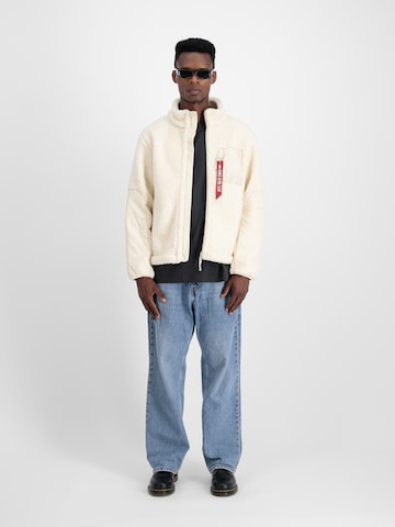 Giacca di mezza stagione 'Sherpa Zip' di ALPHA INDUSTRIES in beige: frontale