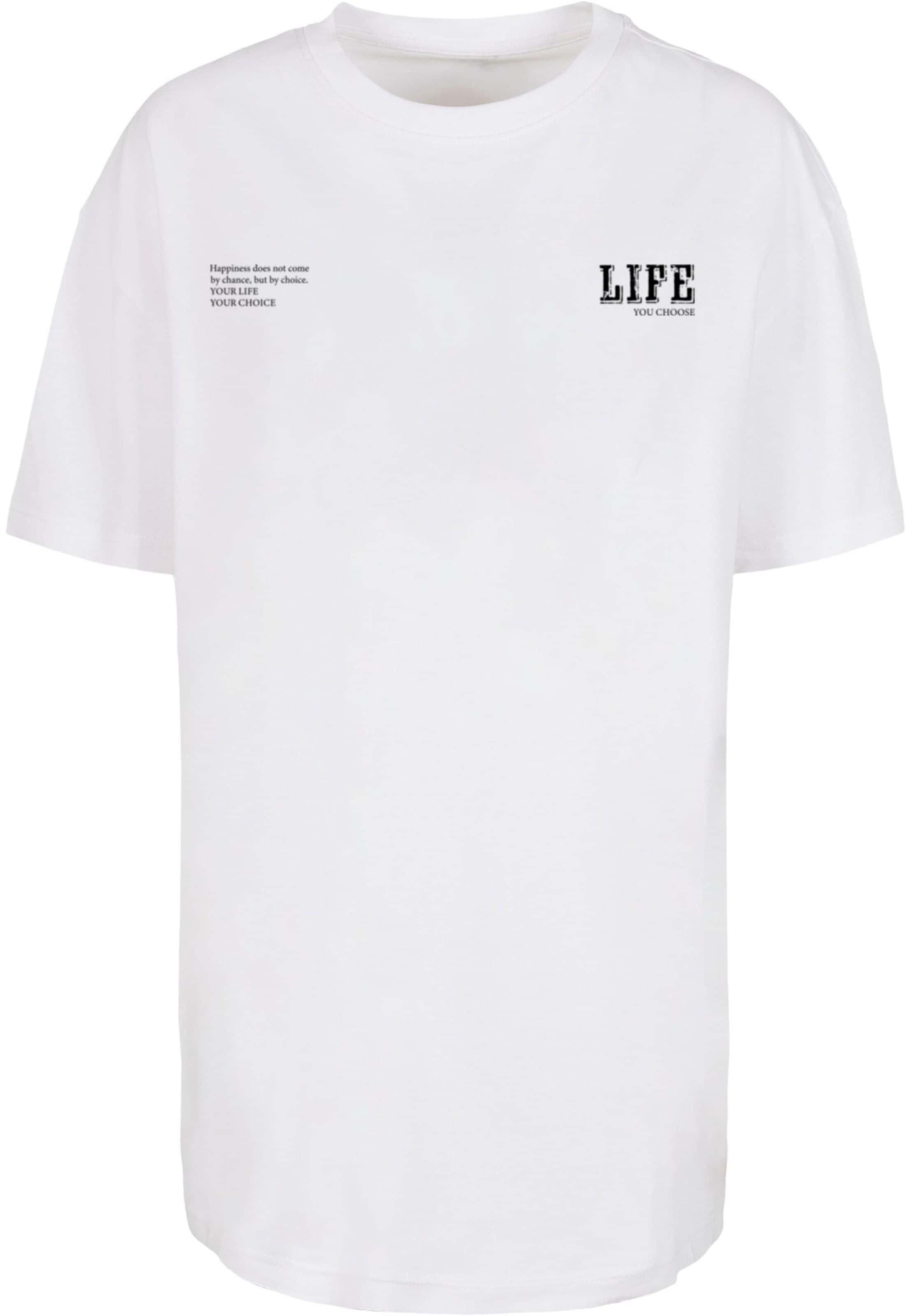 T-shirt 'Life' Merchcode en blanc : devant
