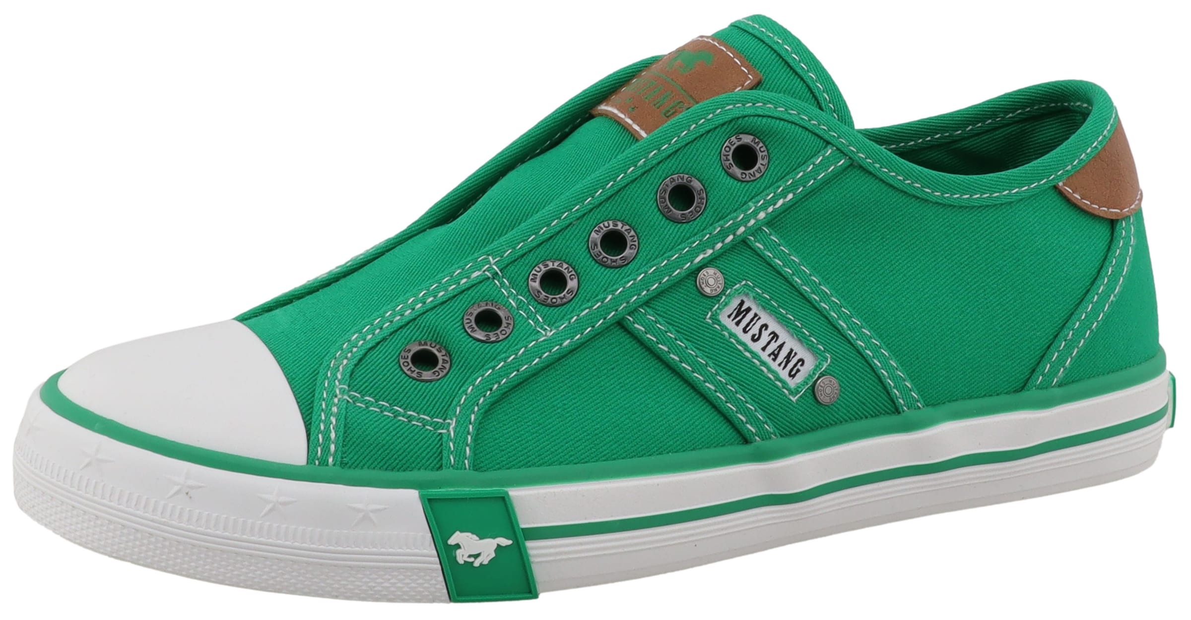 MUSTANG Slip On in Grün: Vorderseite