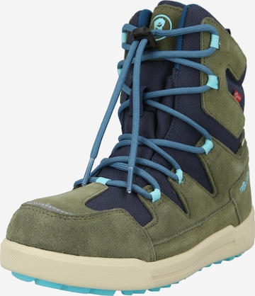 Boots da neve 'Finnmark' di TROLLKIDS in verde: frontale